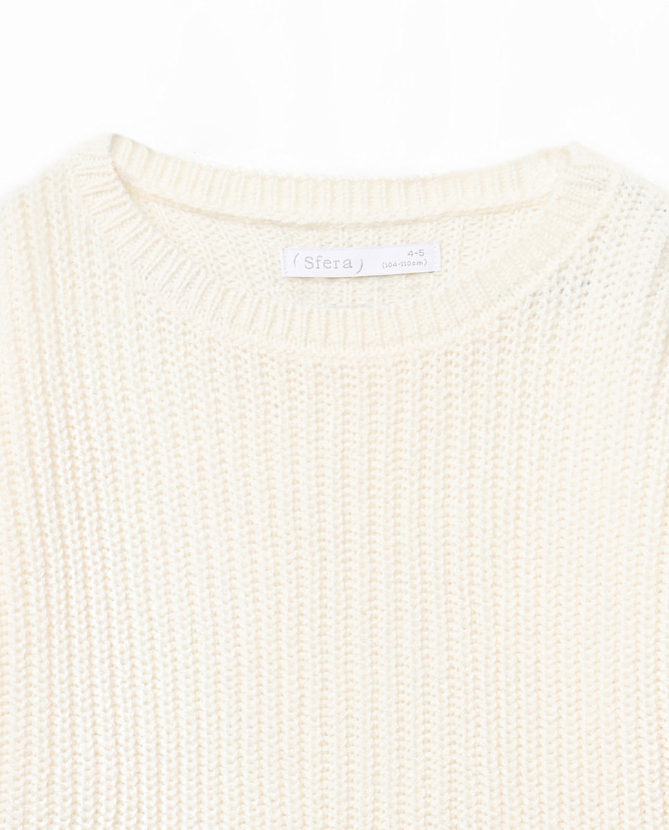 Camisola de Malha Básica Lisa 120 Cru-2
