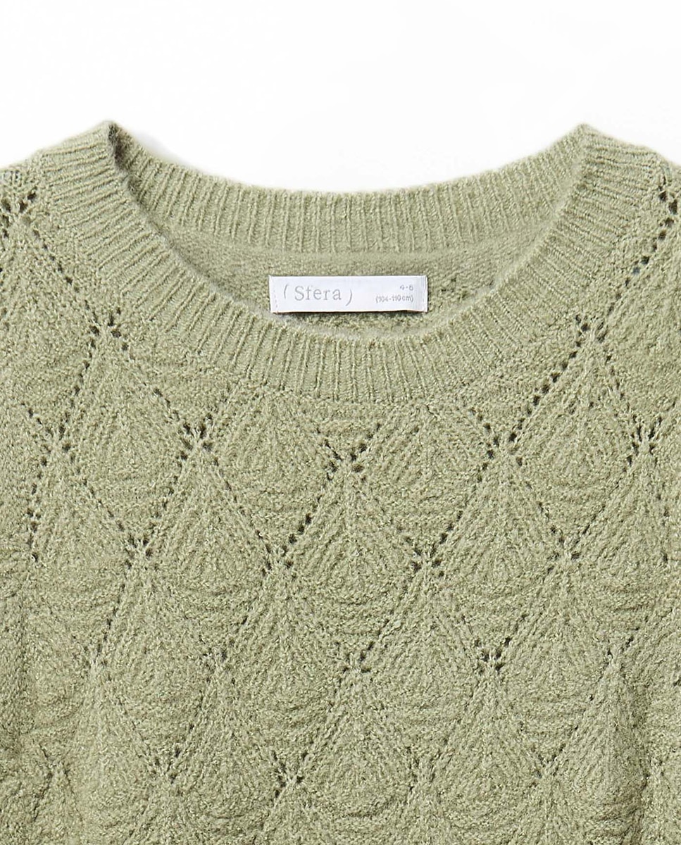 Colete de Tricot Sfera Verde-2