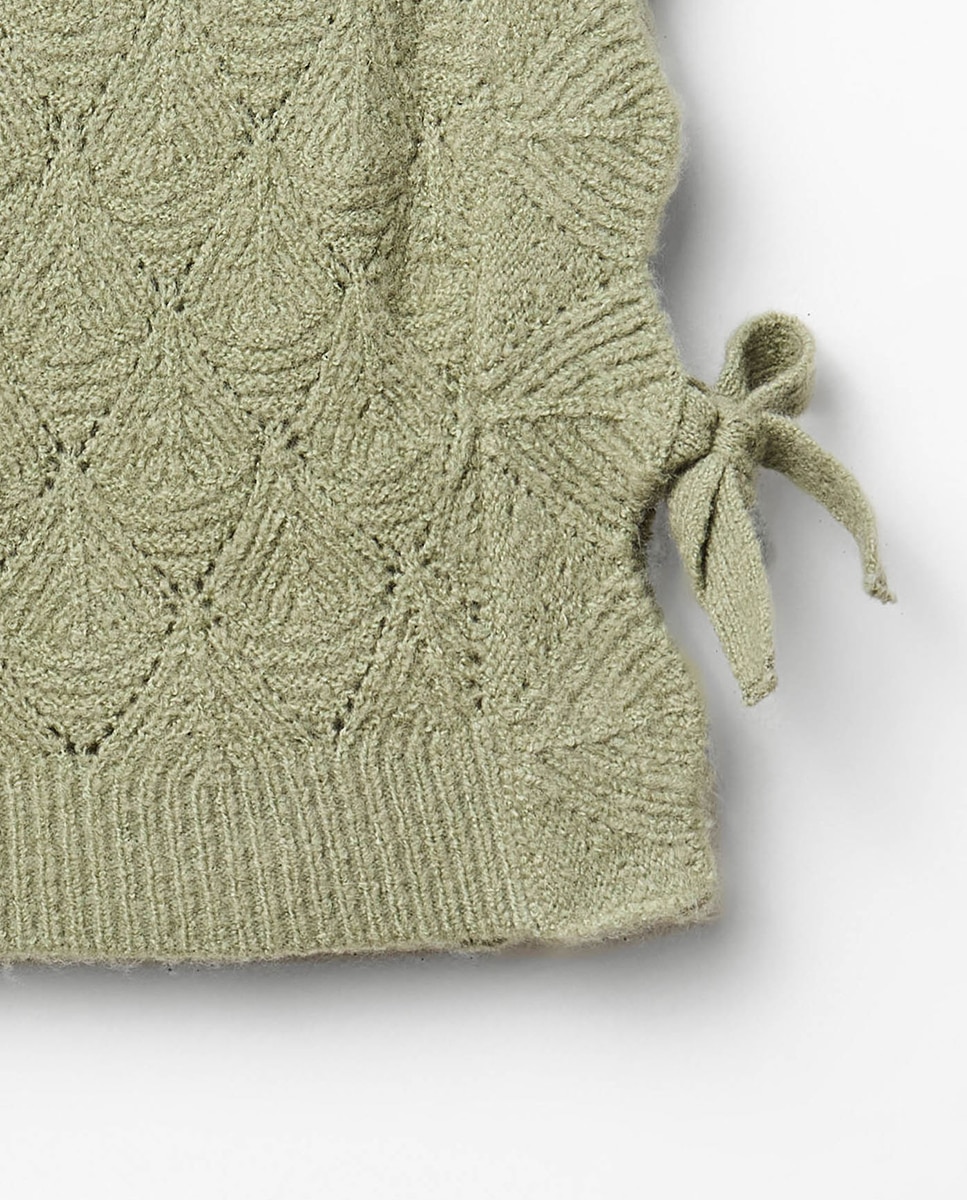 Colete de Tricot Sfera Verde-3
