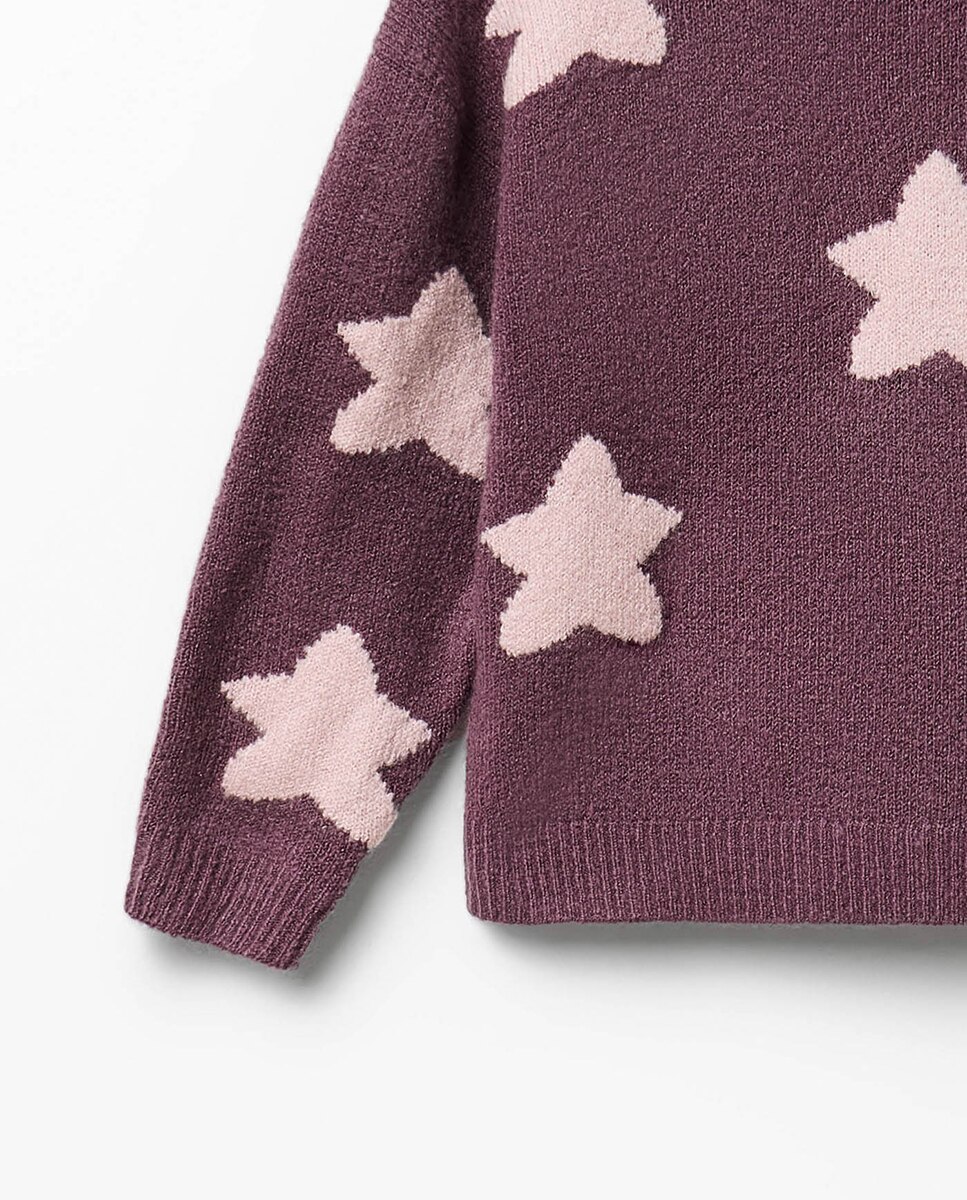 Jersey intarsia print - Sfera - Morado Morado-3