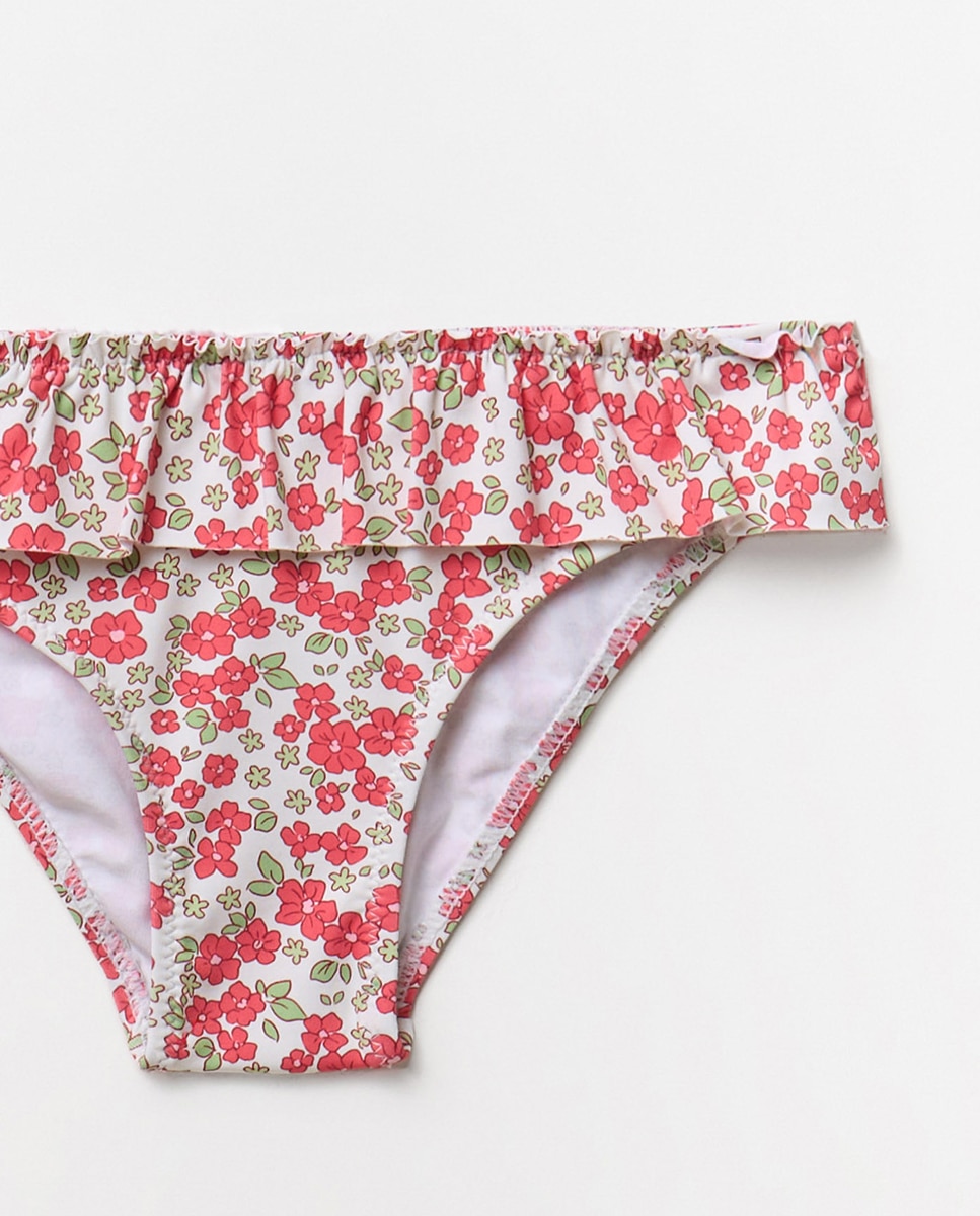 Biquíni com Estampado Floral Vermelho-3