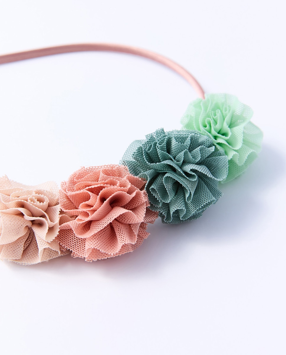 Bandolete com Pompons de Tule Multicolor-2