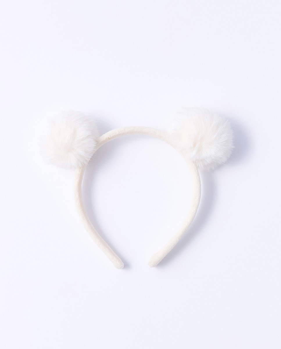 Imagem 0 de Bandolete com Pompons de Pelo