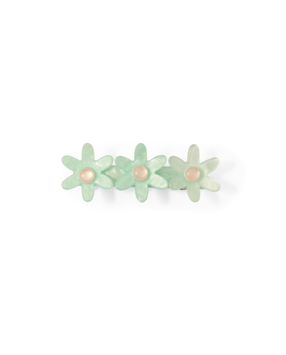 Travessão com Flores Sfera Verde-claro-1