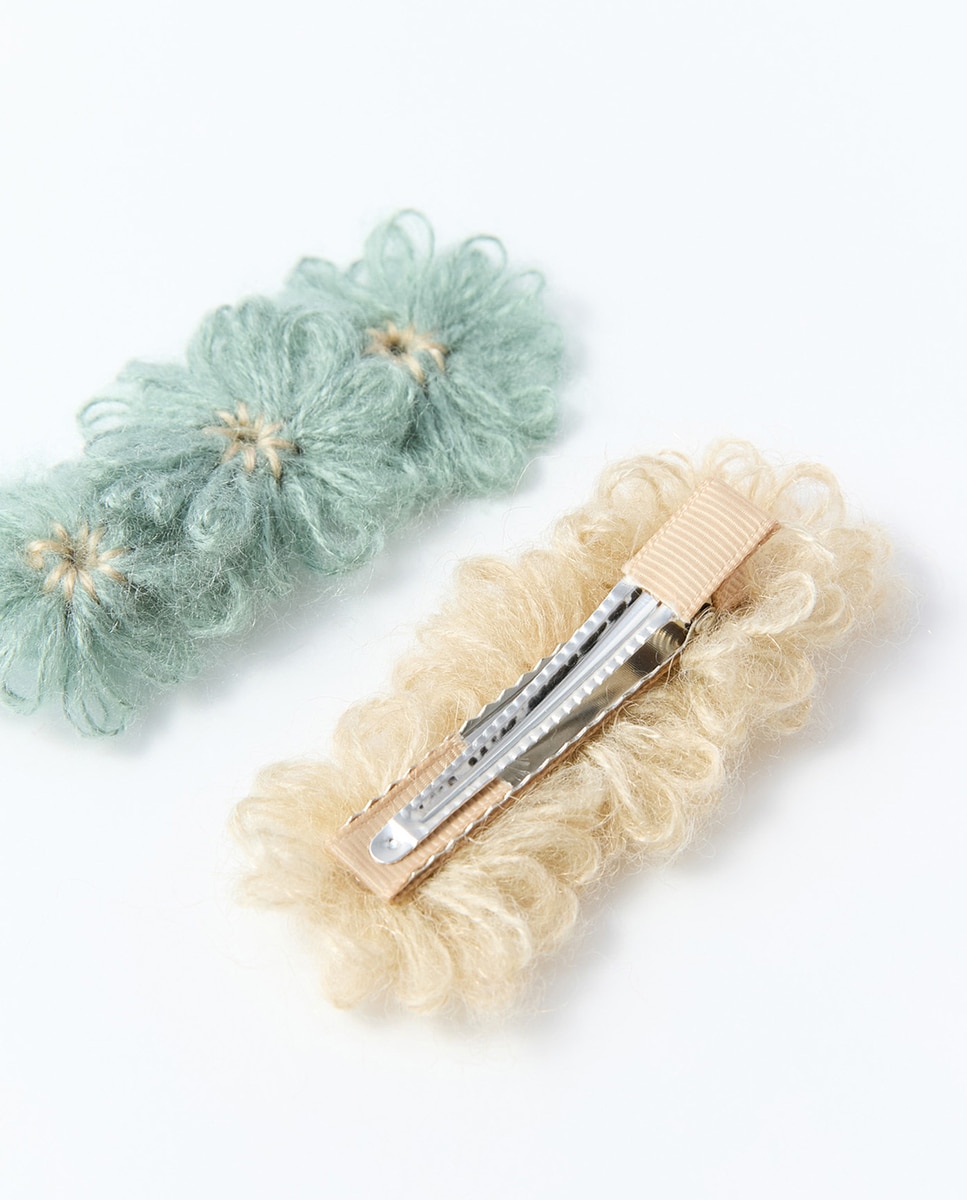 Pack de 2 Passadores com Flor de Lã Sfera Verde-2