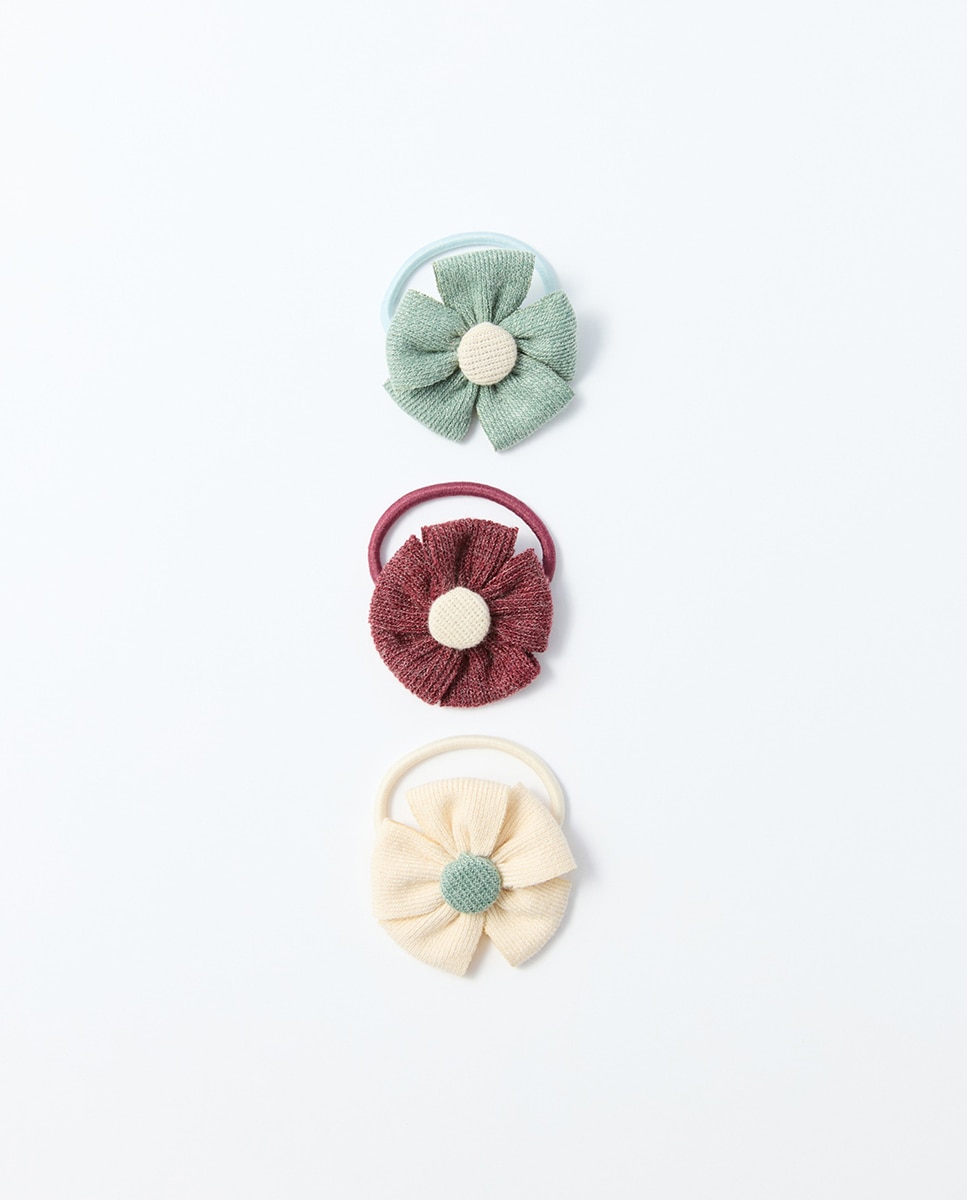 Imagem 0 de Pack de 3 Elásticos com Flor