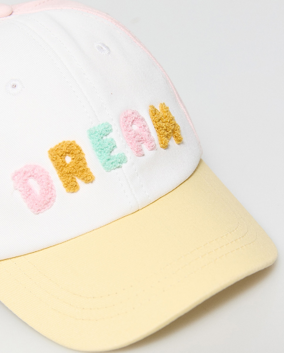 Boné com Color Block Branco-2