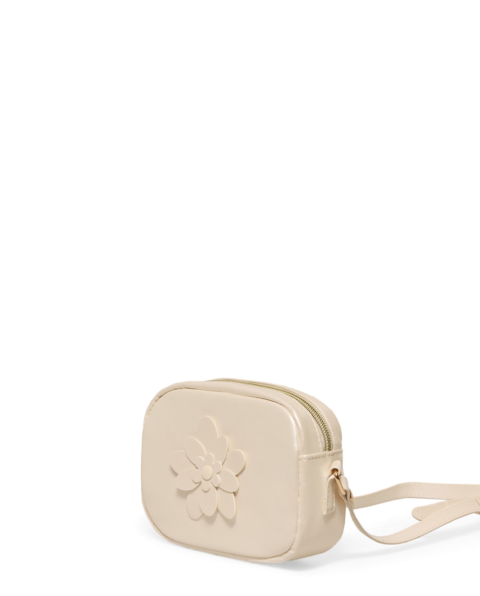 Mala com Estampado Floral Cru-2