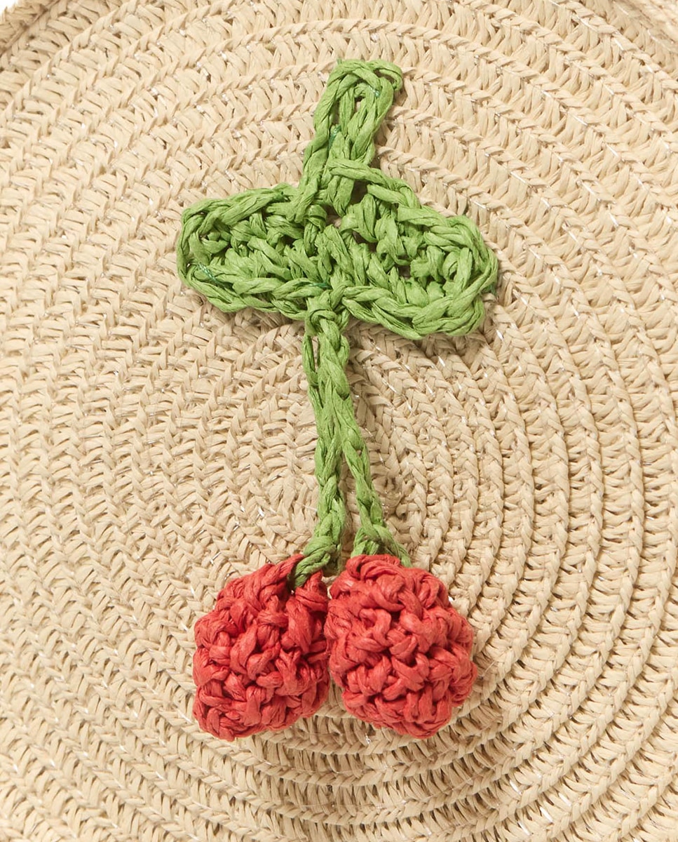 Mala de Ráfia Bege-3