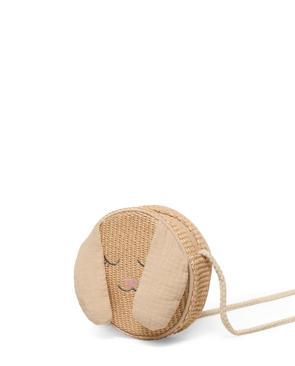 Mala de Ráfia Bege-2