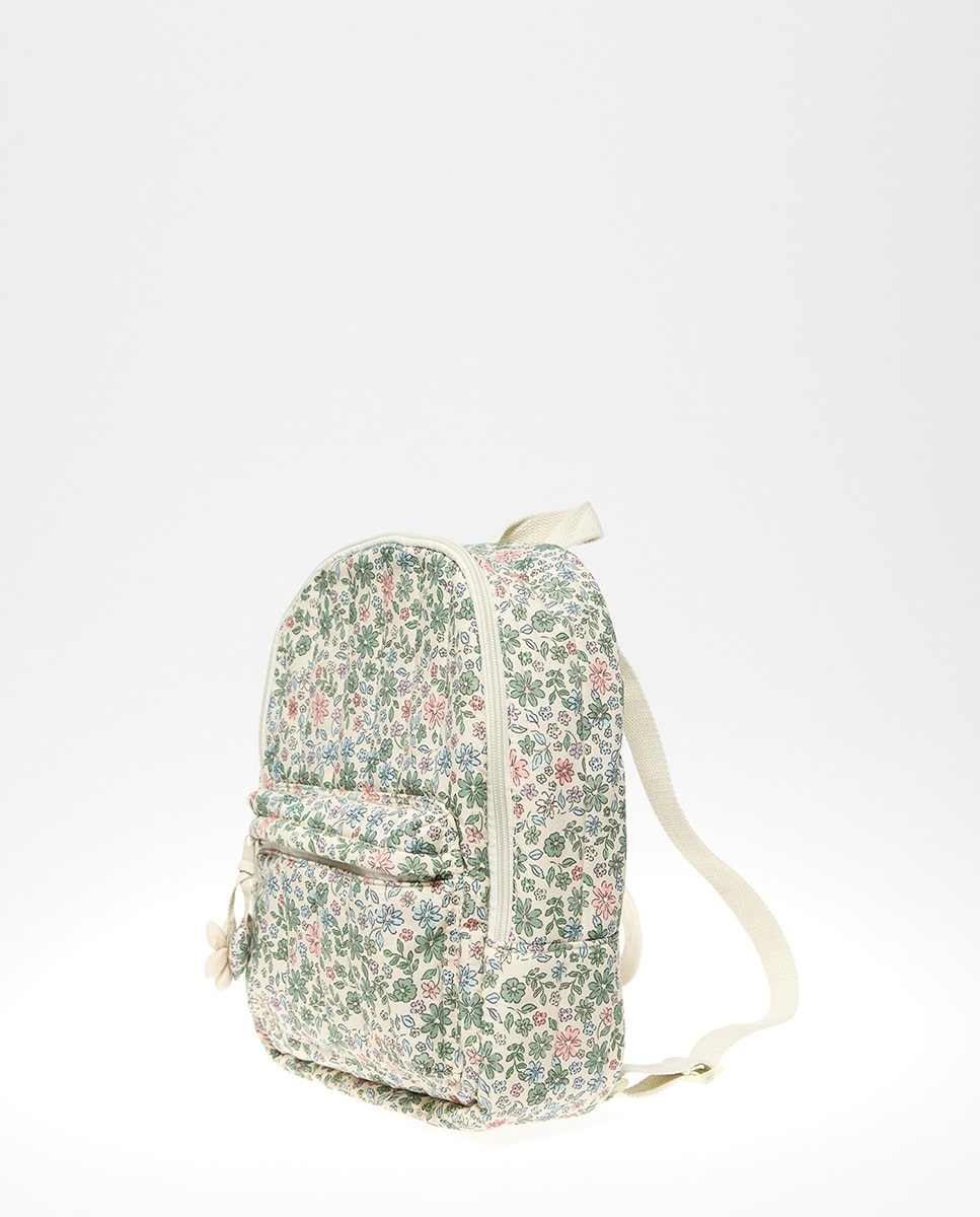 Mochila com Estampado Floral Multicolor-6