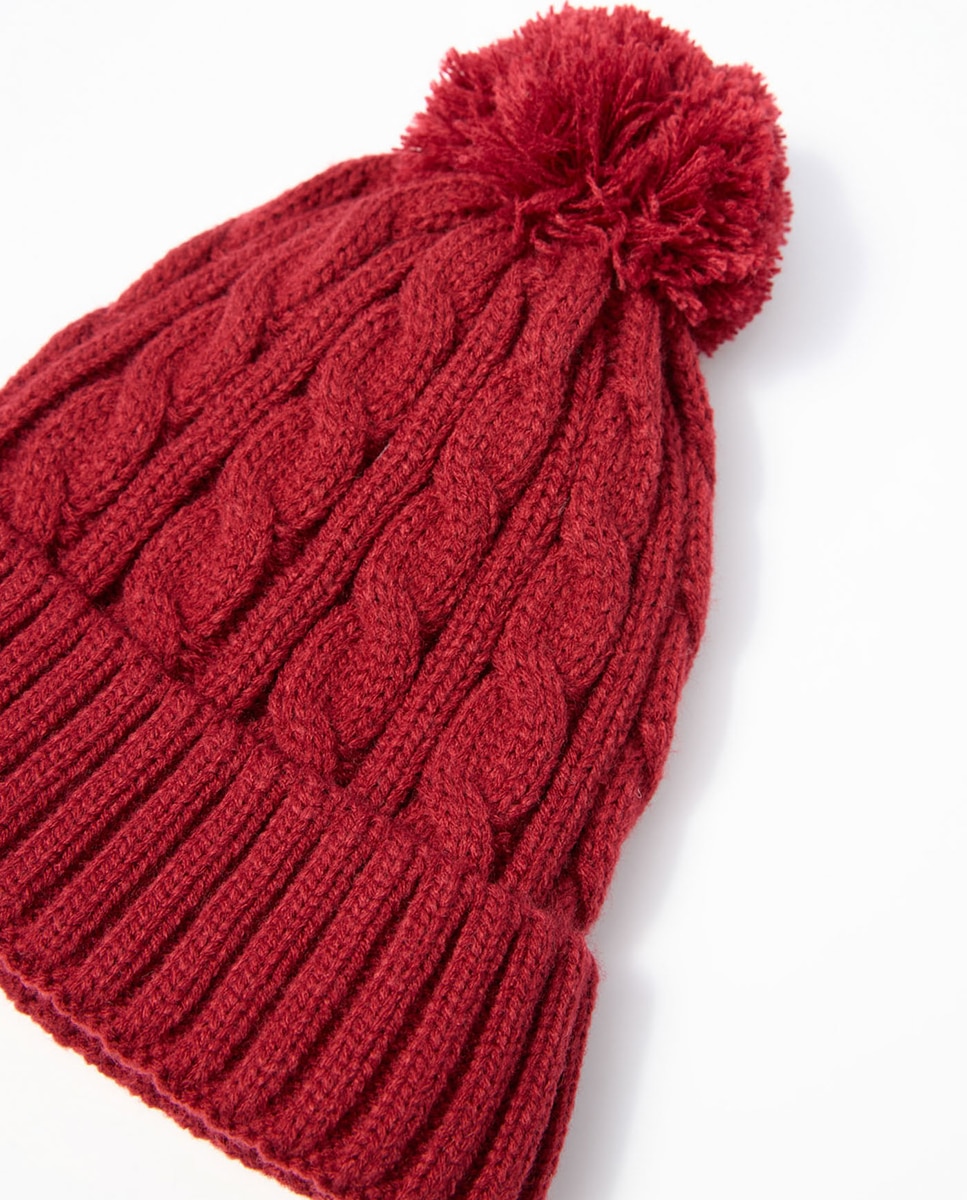Gorro com Tranças 600 Vermelho-2
