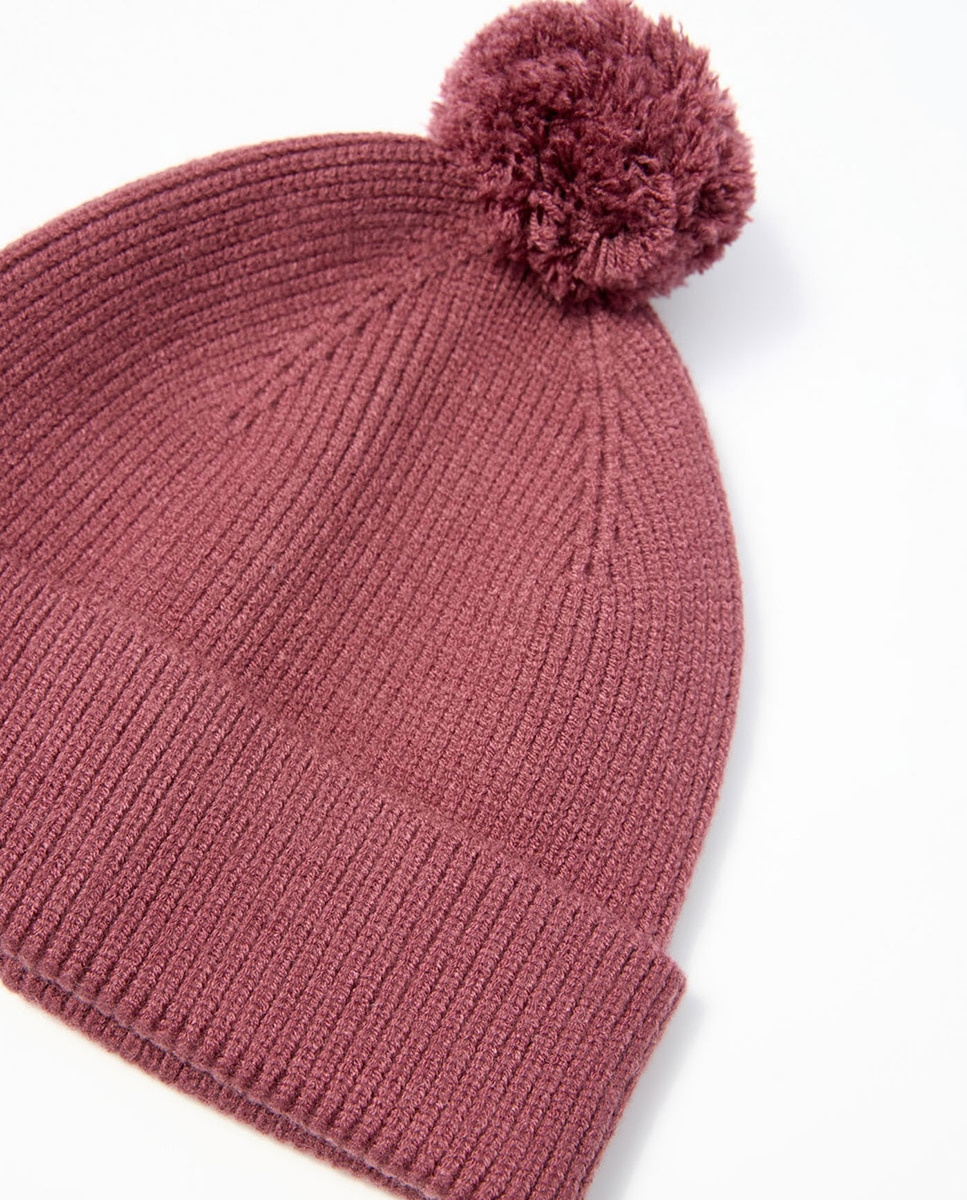 Gorro com Nervuras Ameixa-2