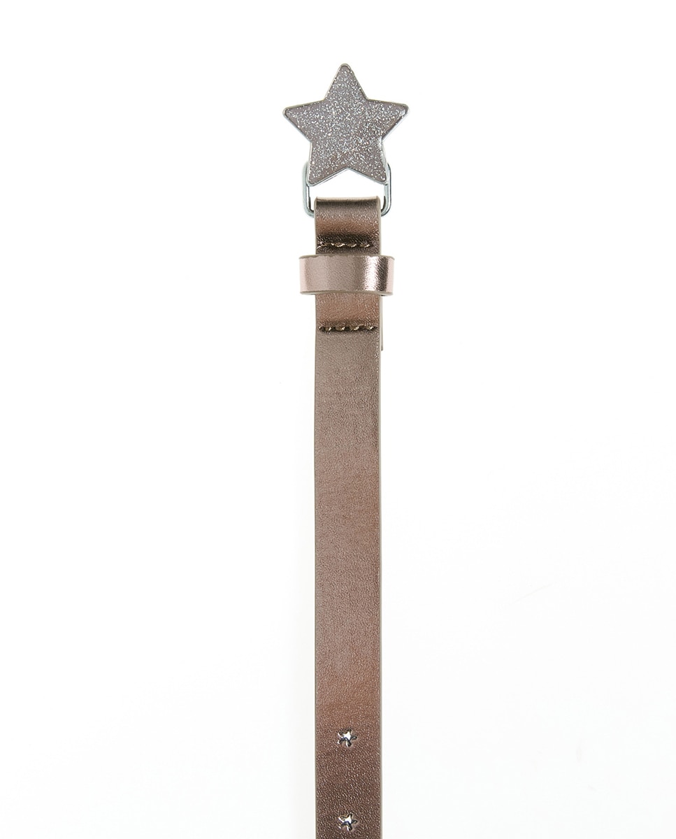 Cinto Perfurado com Estrela Sfera 820 Cinzento Médio-2