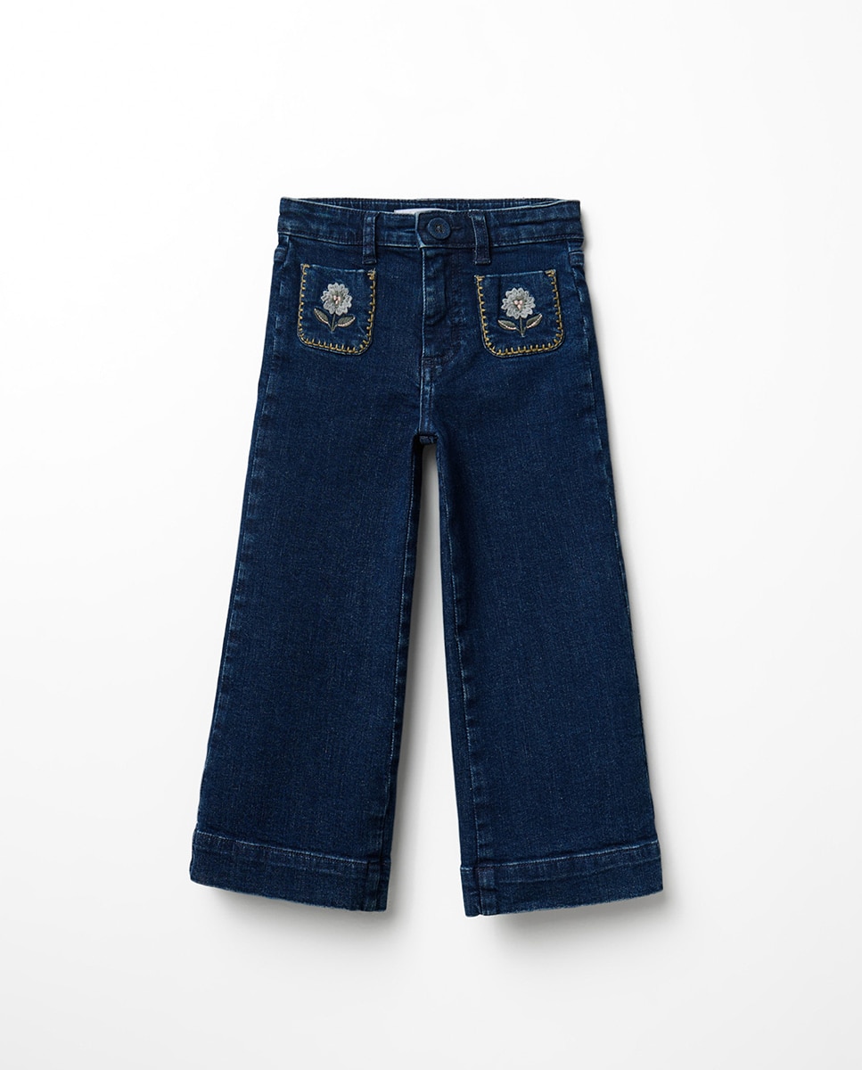 Imagem 0 de Jeans Marine com Bordado no Bolso