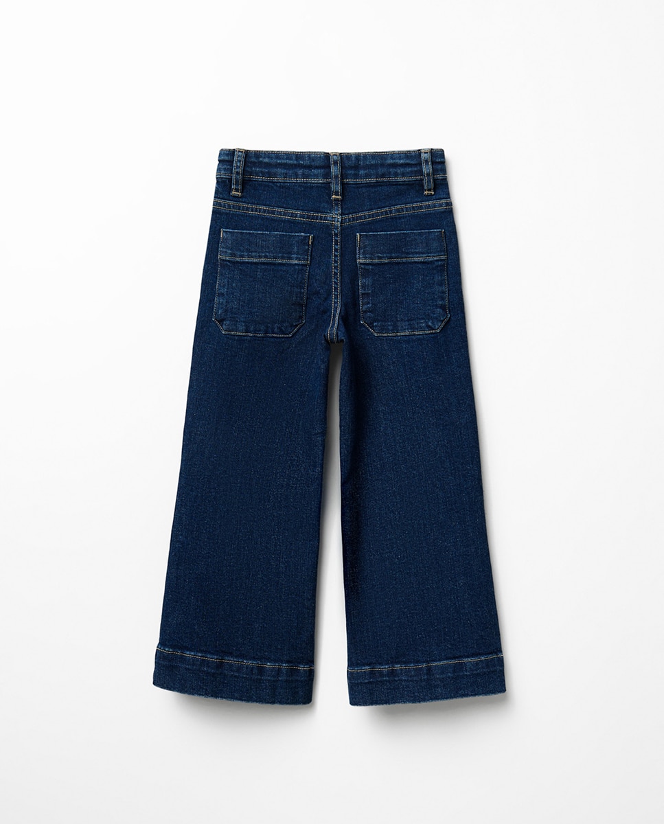 Jeans Marine com Tachas Sfera Azul Suave-3