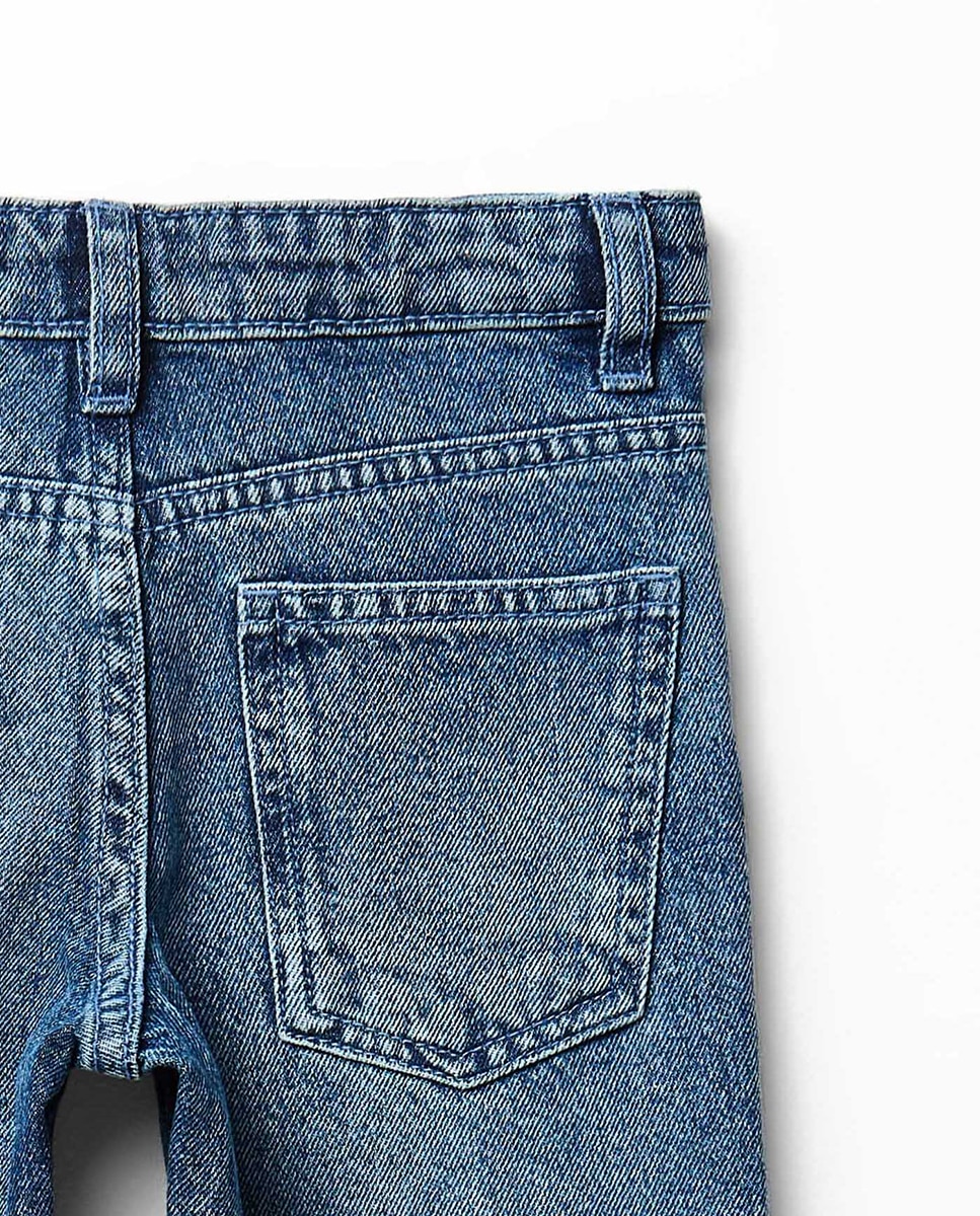Jeans Básicas com Strass Cerúleo-4