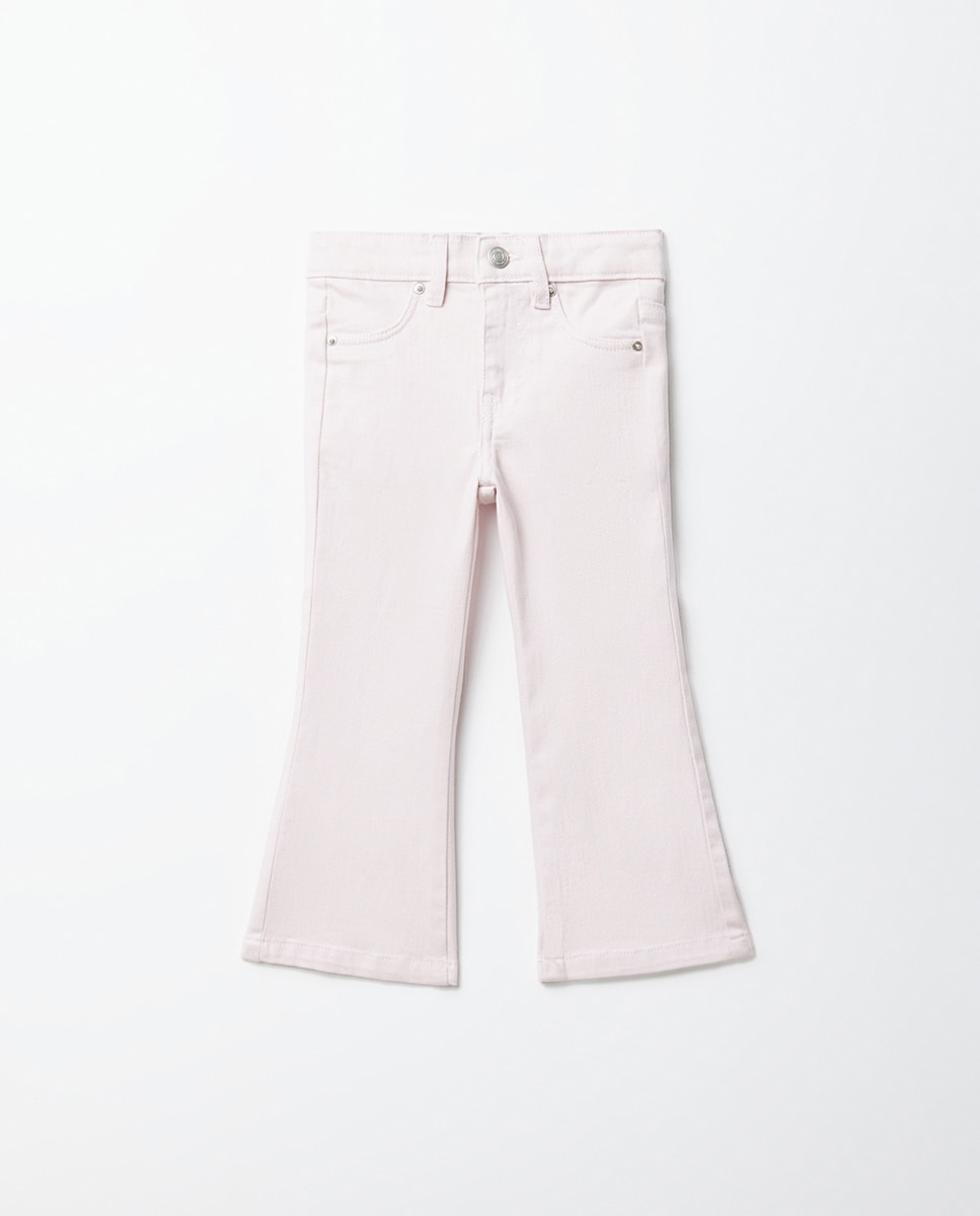 Pantalon flare denim - Sfera - Crudo Rosa-1