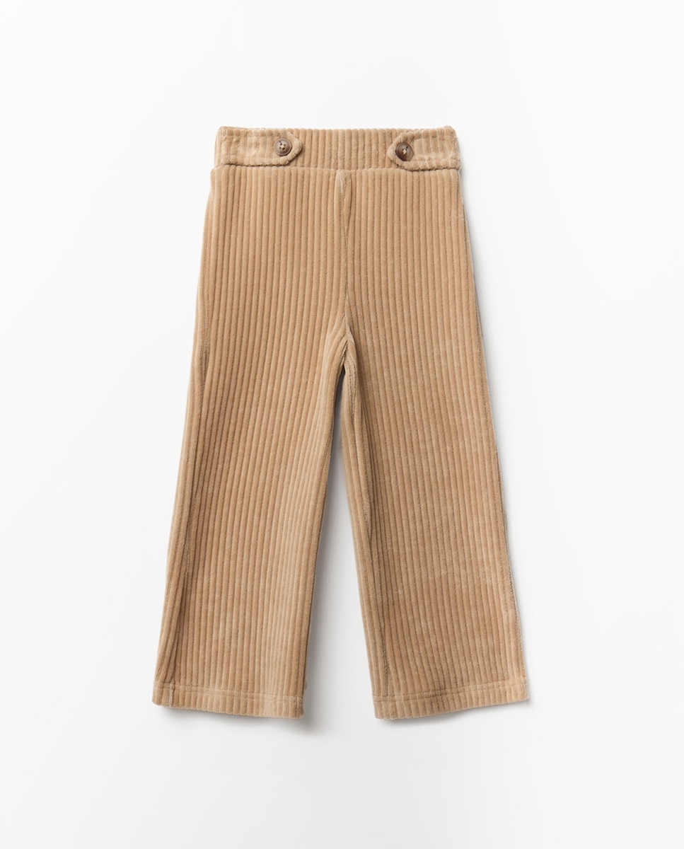 Pantalón ancho velour - Sfera - Camel Camel-1