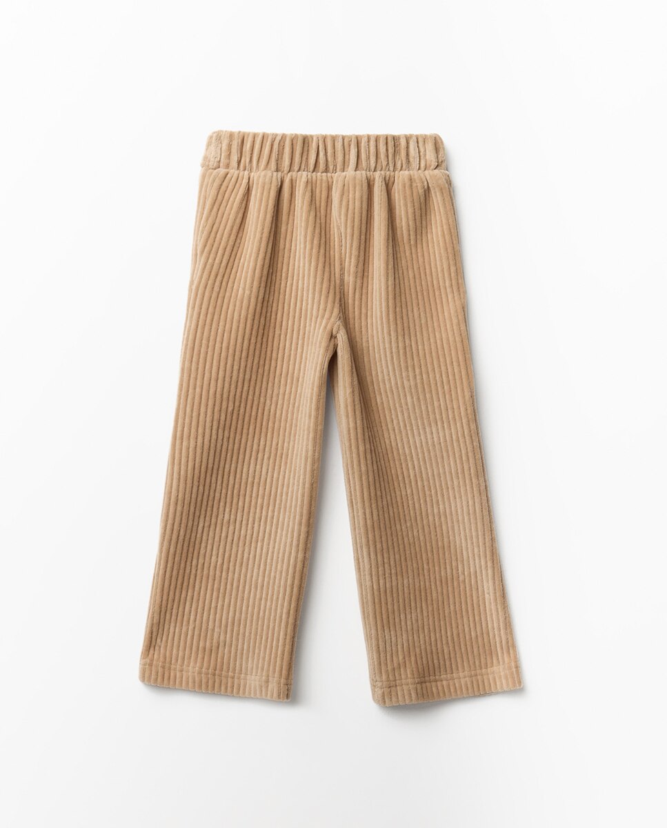 Pantalón ancho velour - Sfera - Camel Camel-3