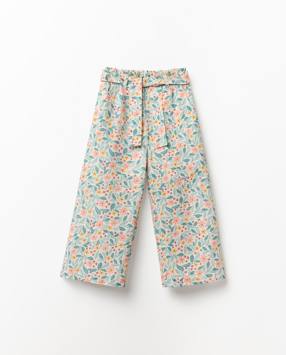 Imagem 0 de Calças Dobby com Estampado Floral