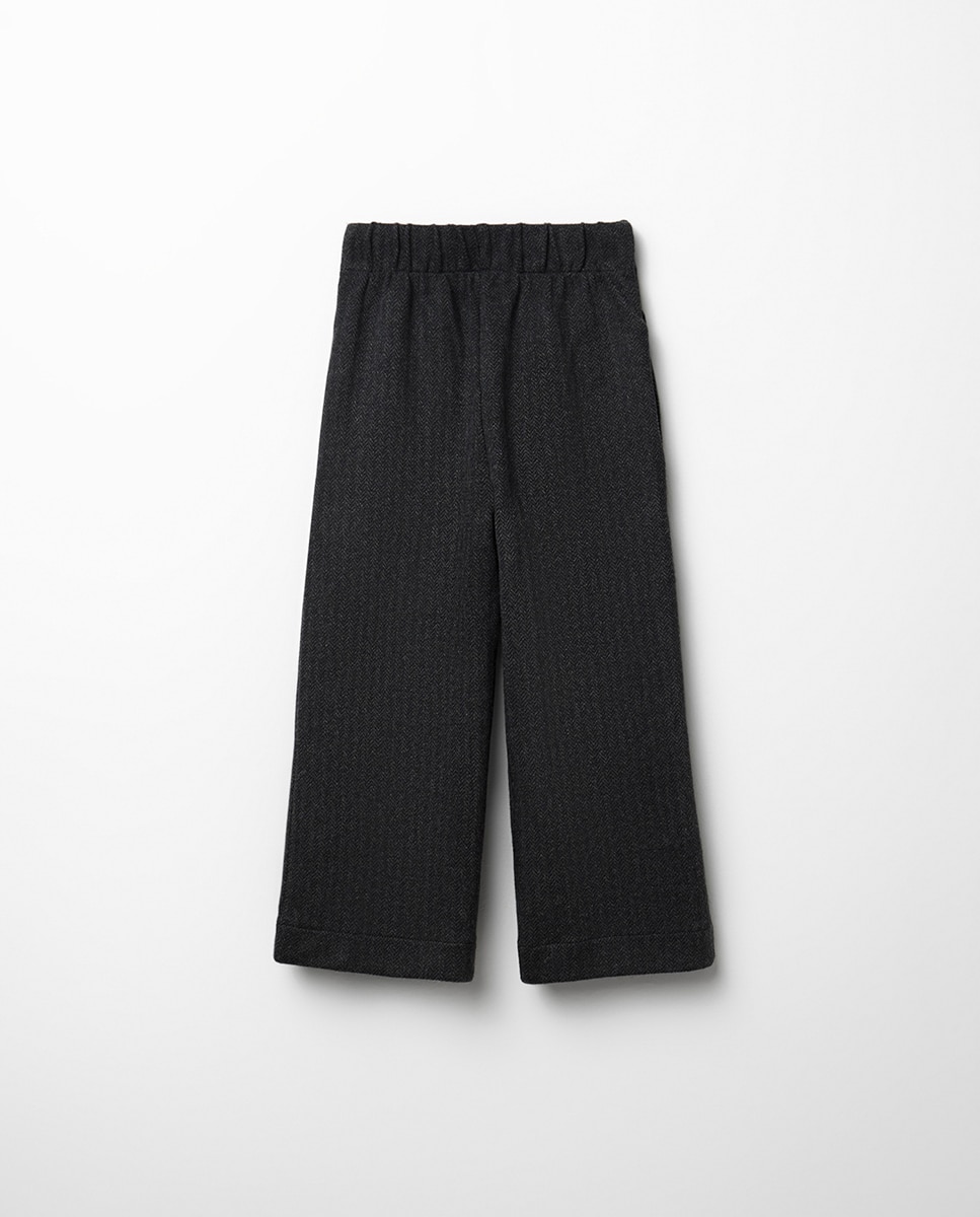Calças com jacquard 830 Antracite-3