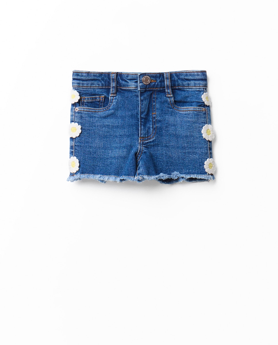 Imagem 0 de Calções de Ganga com Estampado Floral