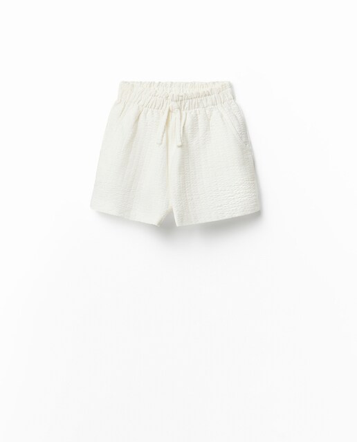 Imagen 0 de Short liso efecto rayas