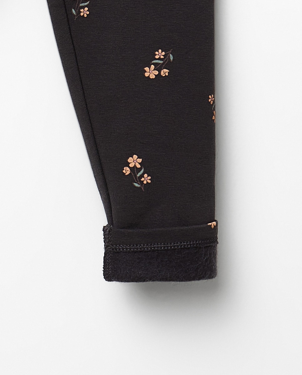 Leggings de Felpa com Estampado Sfera 830 Antracite-3