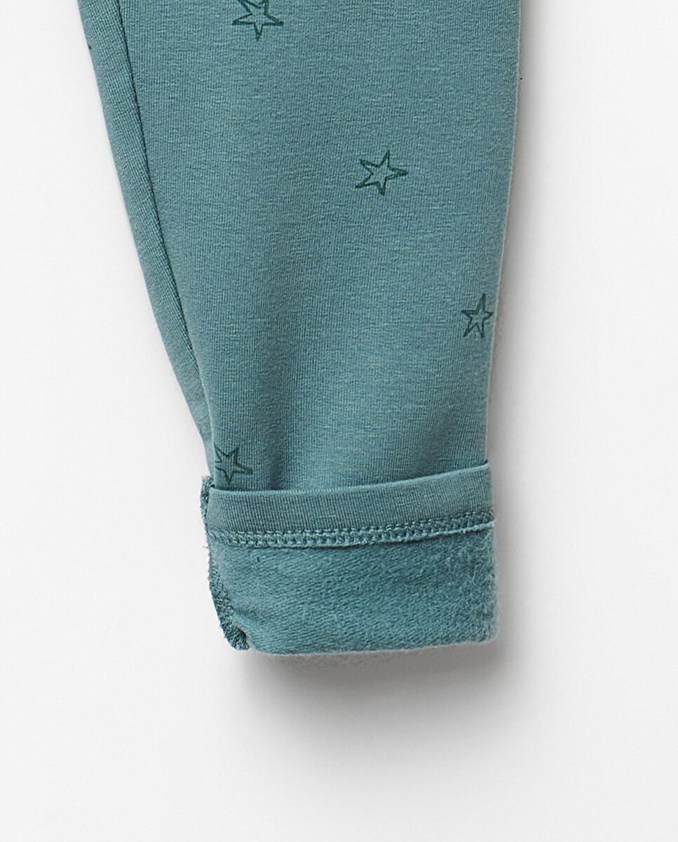 Leggings de Felpa com Estampado Sfera Verde Pato-3