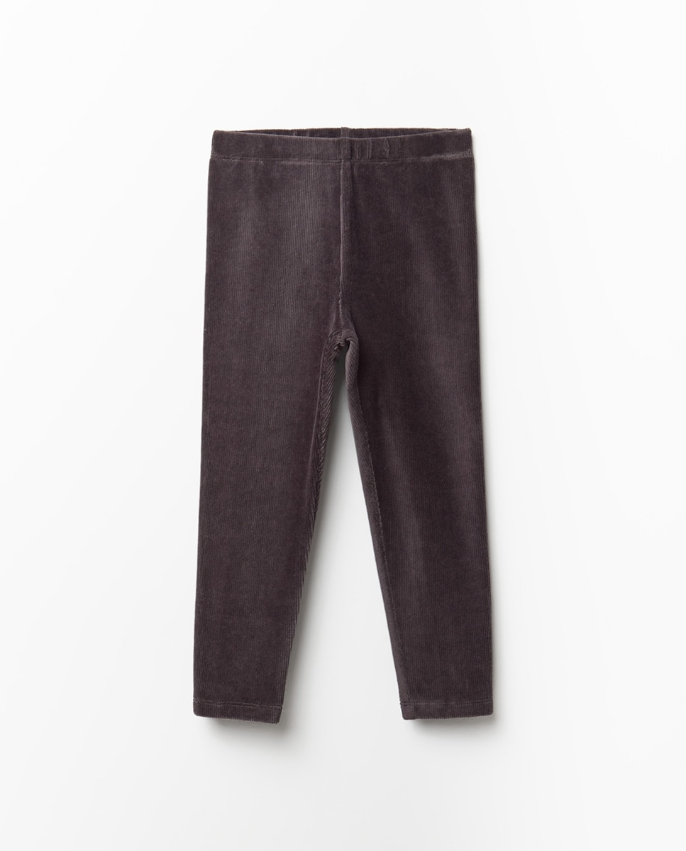 Legging velour - Sfera - Gris Gris-1