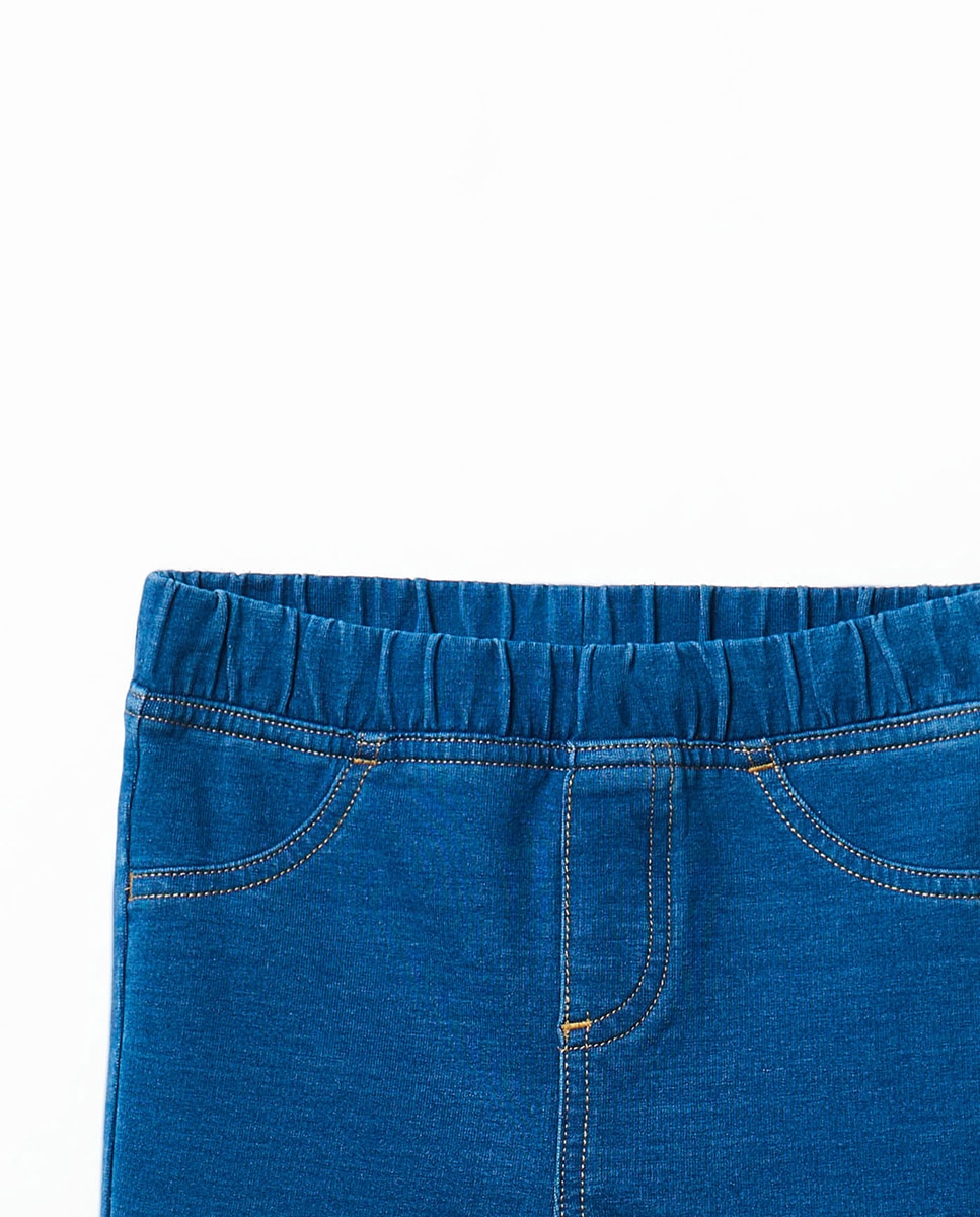 Jeggings Terry Flare Sfera Azul pálido-2
