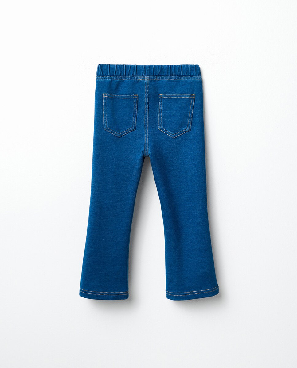 Jeggings Terry Flare Sfera Azul pálido-3