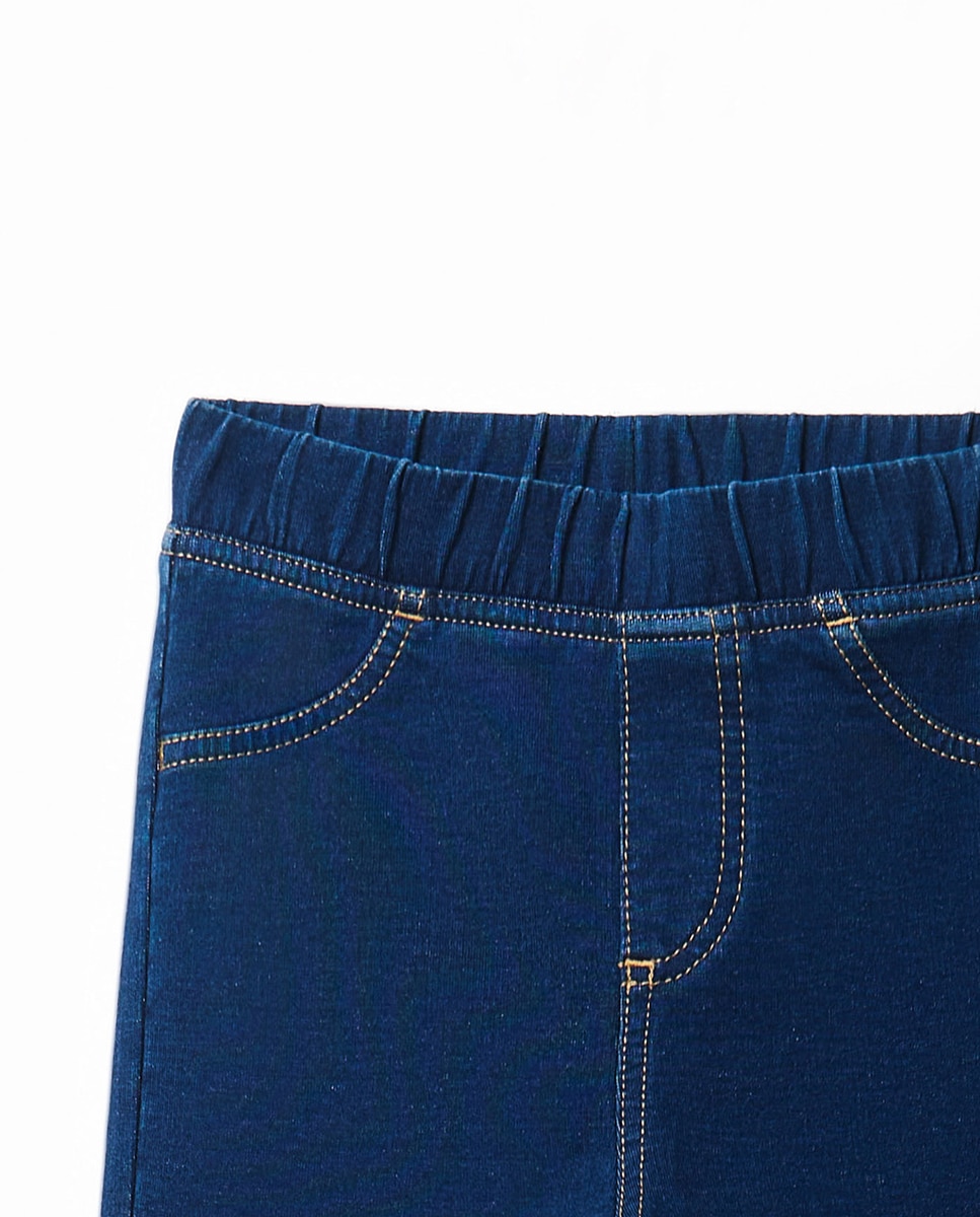 Jeggings Terry Flare Sfera Azul Suave-2