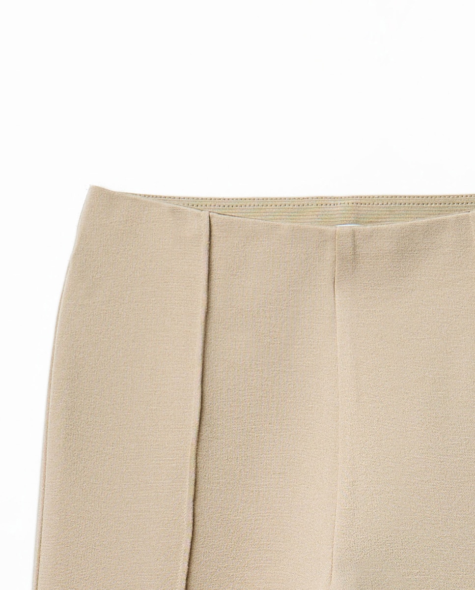 Leggings Flare de Malha Roma Sfera 730 Camel-2