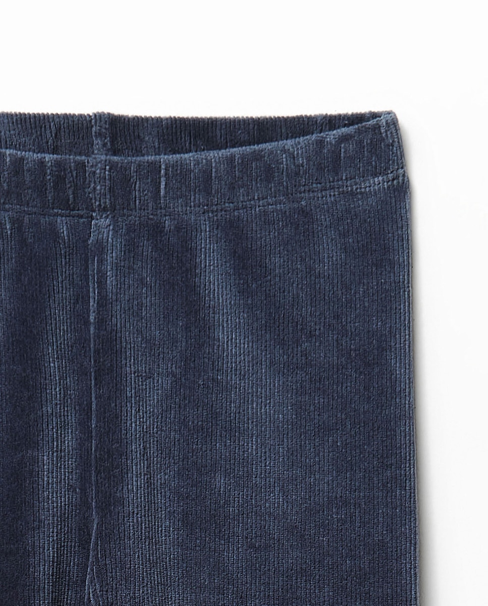 Leggings em Velour Sfera Azul-marinho-2