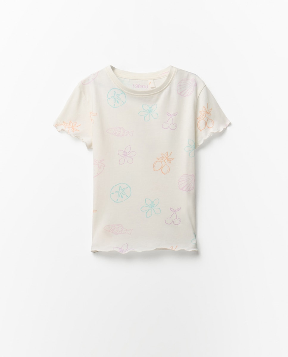 Pijama com Frutas Cru-2