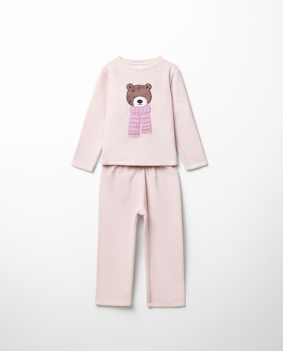 Imagem 0 de Pijama com forro polar e urso