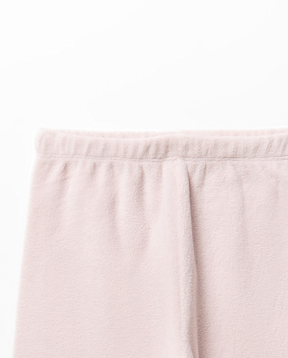 Pijama com forro polar e urso 284 Lilás-6