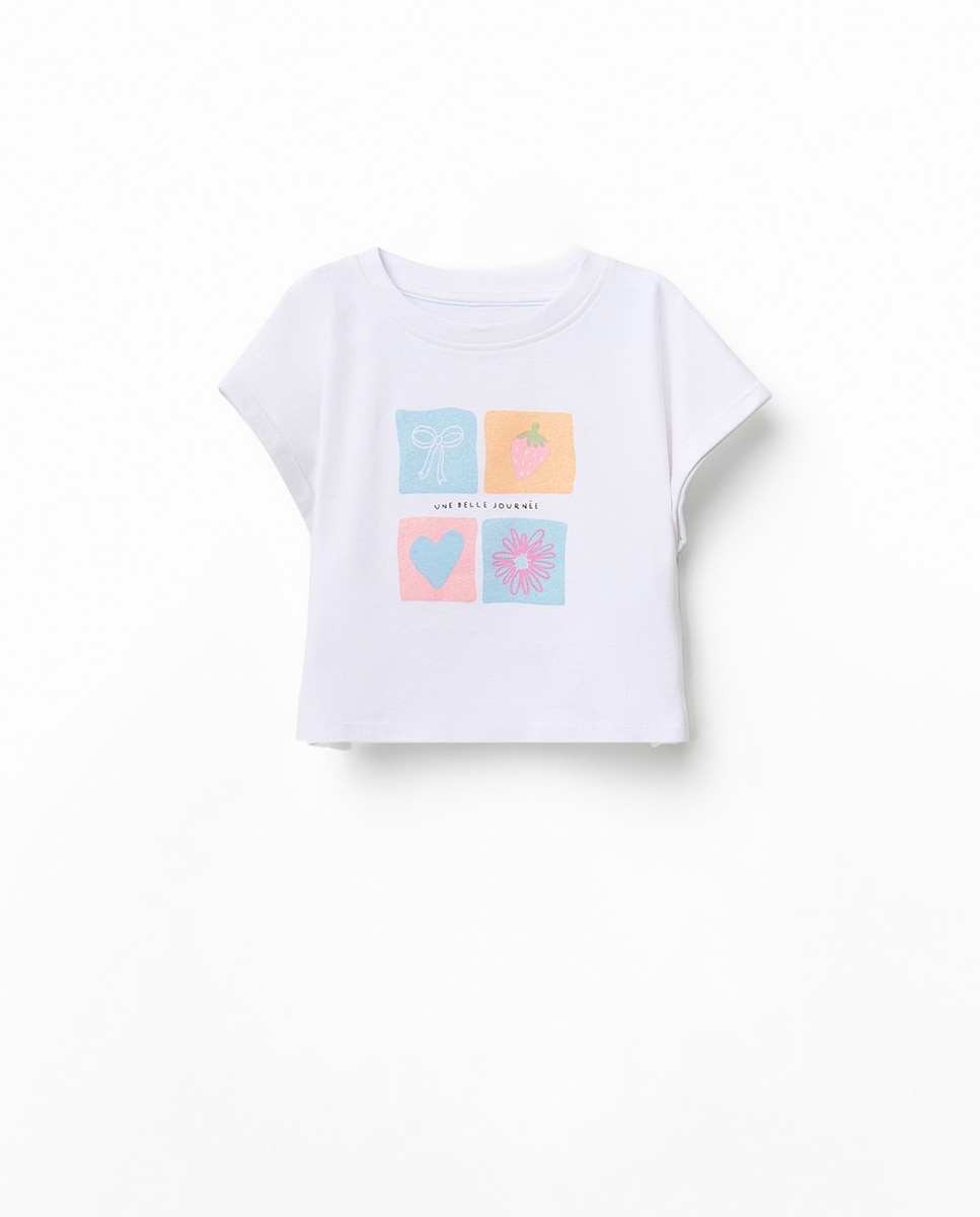 Conjunto de Calções e T-shirt Sfera Branco-2