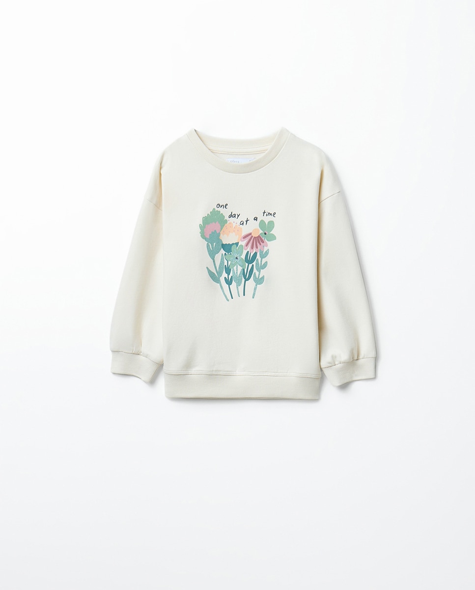 Conjunto de Felpa com Ramo de Flores Sfera Verde-2