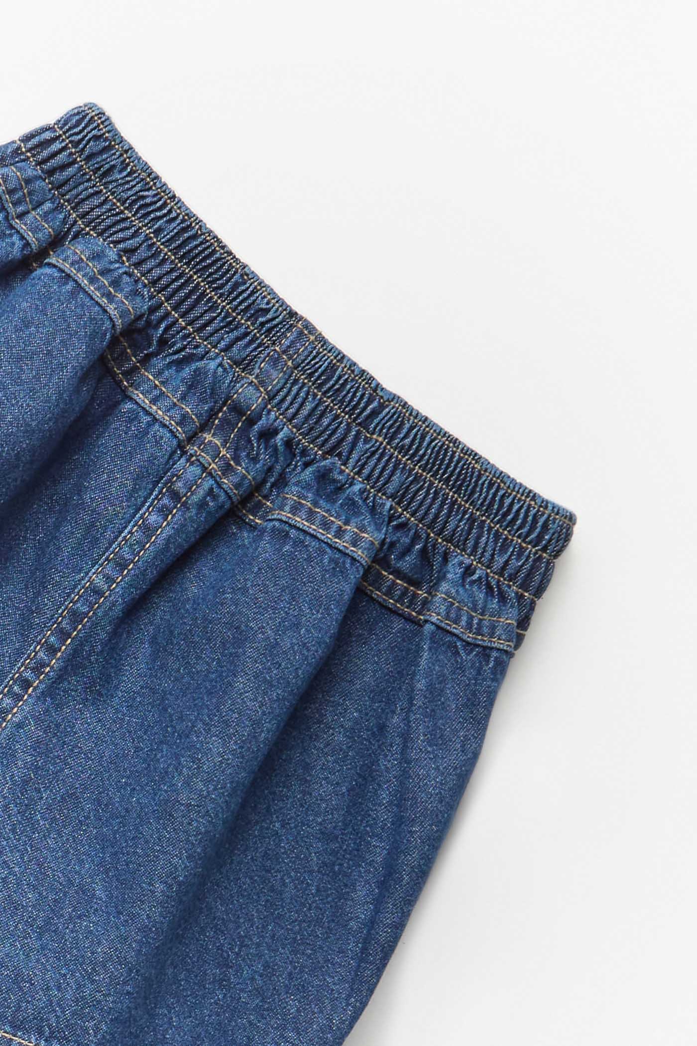 Saia-Calção de Ganga Azul-5