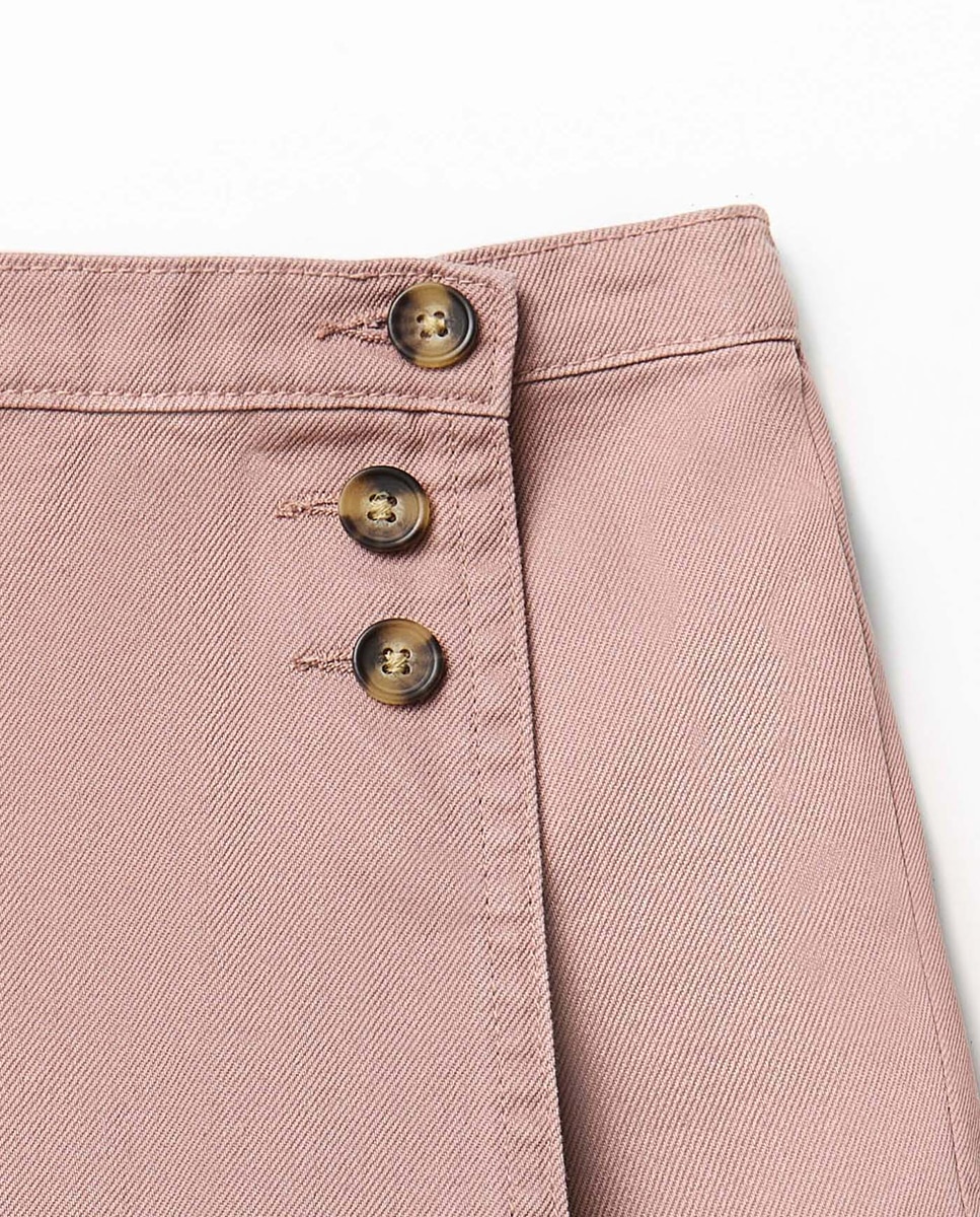 Saia-Calça de Ganga Colorida 200 Rosa-2