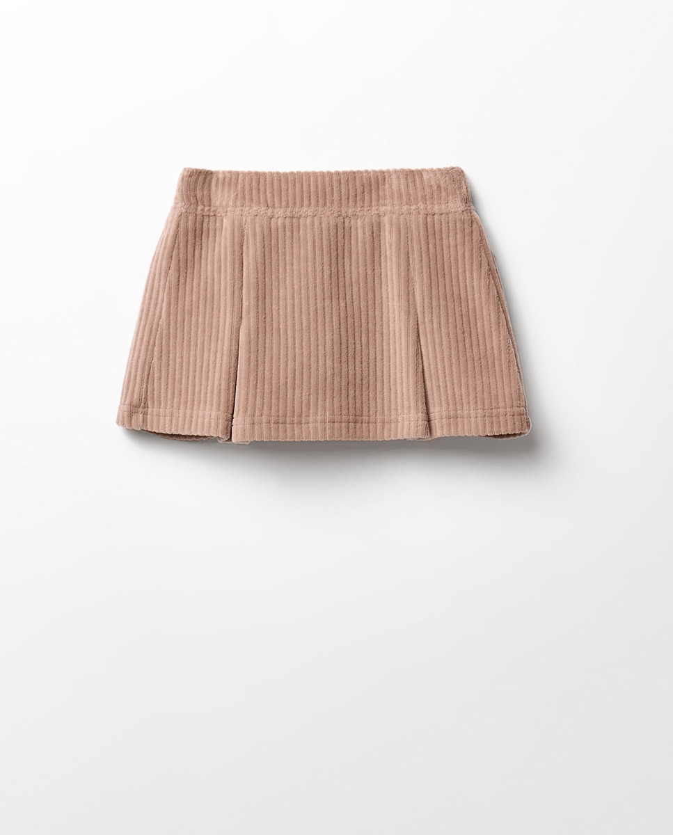 Imagen 0 de Falda pantalón velour Tostado