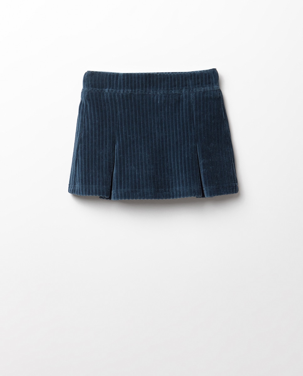 Imagen 0 de Falda pantalón velour Azul oscuro