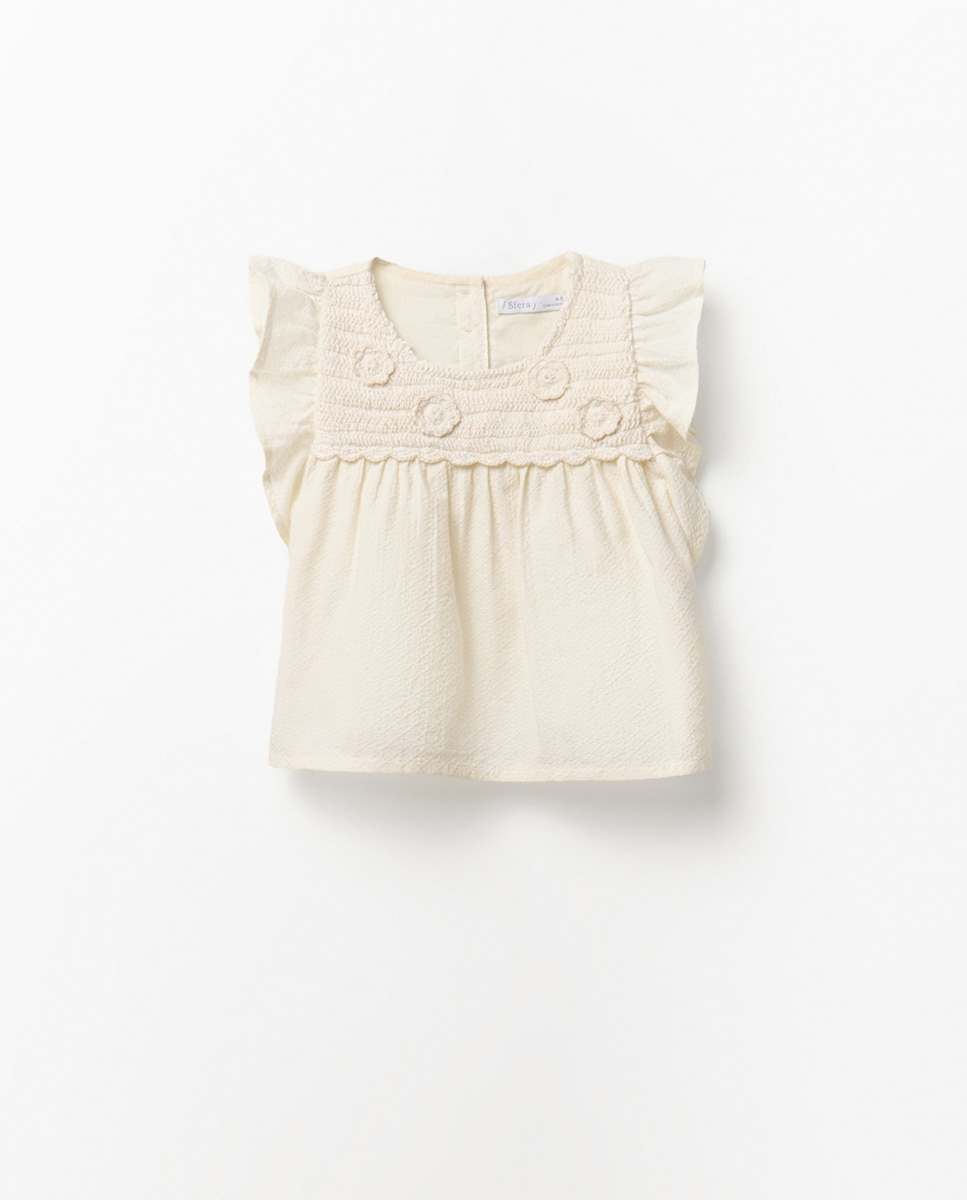 Imagem 0 de Blusa Dobby com Peitilho