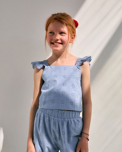 Imagen 0 de Blusa top eyelet