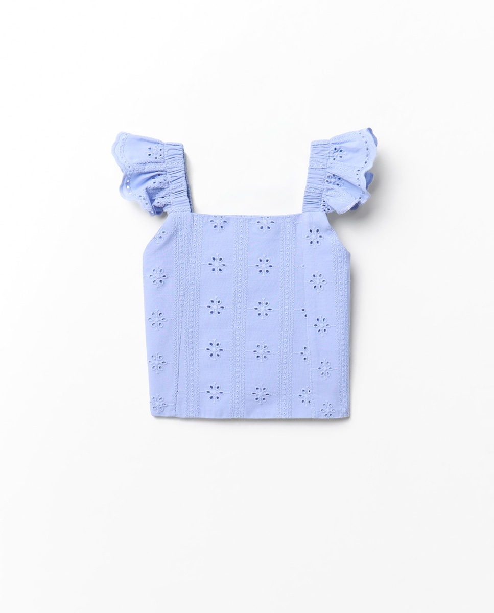 Imagem 0 de Blusa Tipo Top com Ilhós