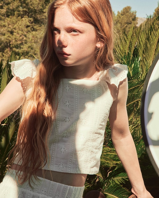 Imagen 0 de Blusa top eyelet
