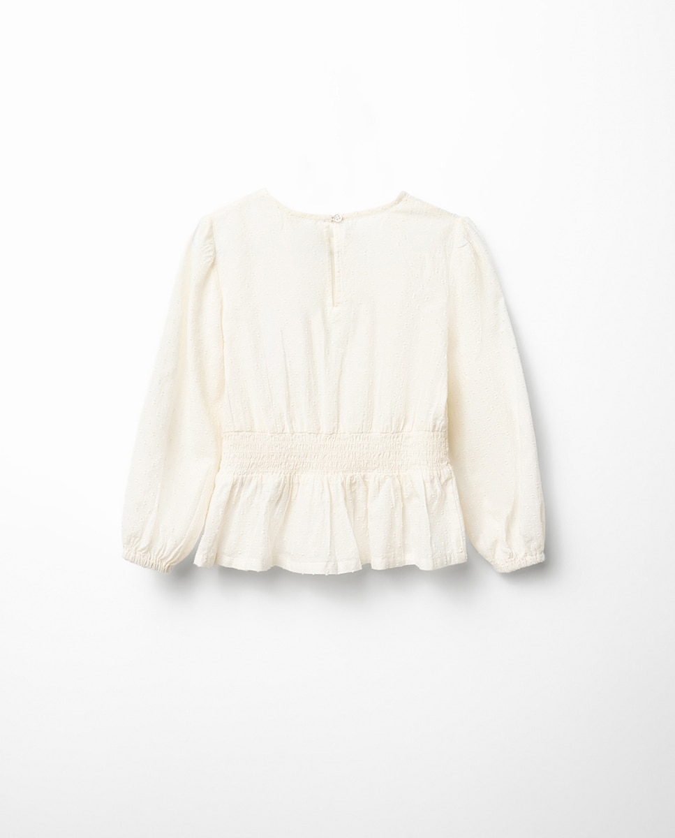 Blusa Franzida com Plumetti Sfera 120 Cru-5